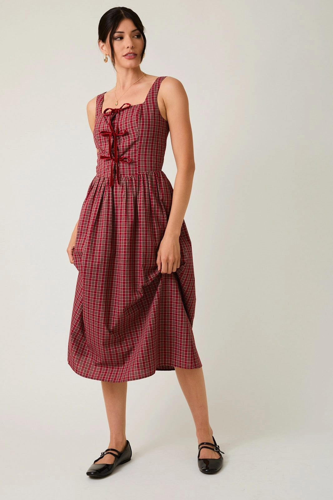 Steal The Show Midi Dress Pure Elegance