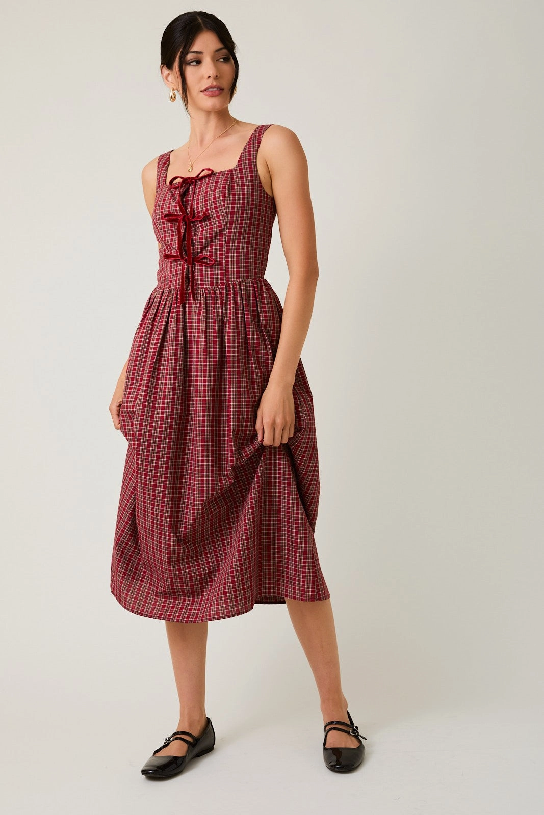 Steal The Show Midi Dress preshrunk Layered Hemline