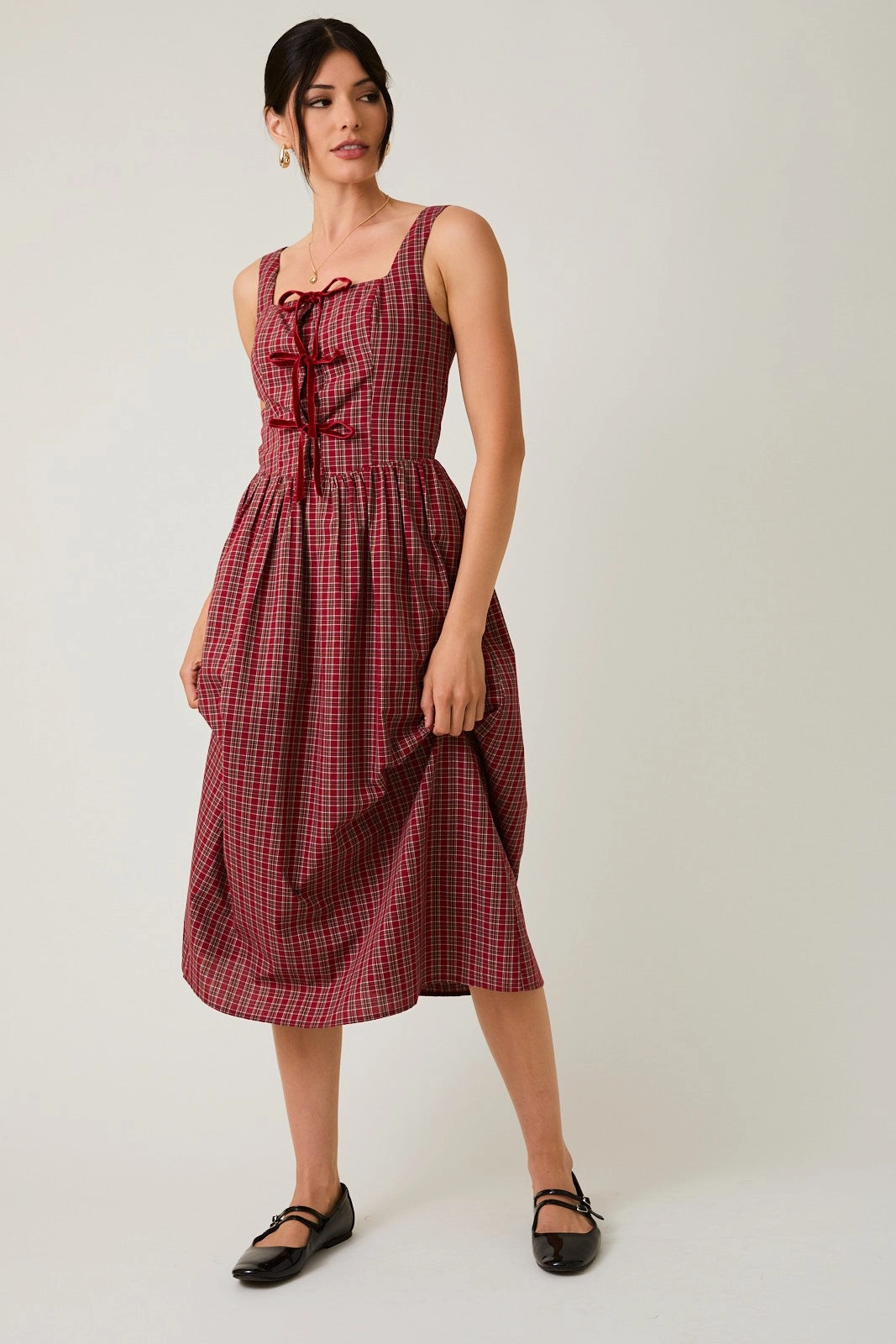 Shade Glow Vacation Outfit Steal The Show Midi Dress