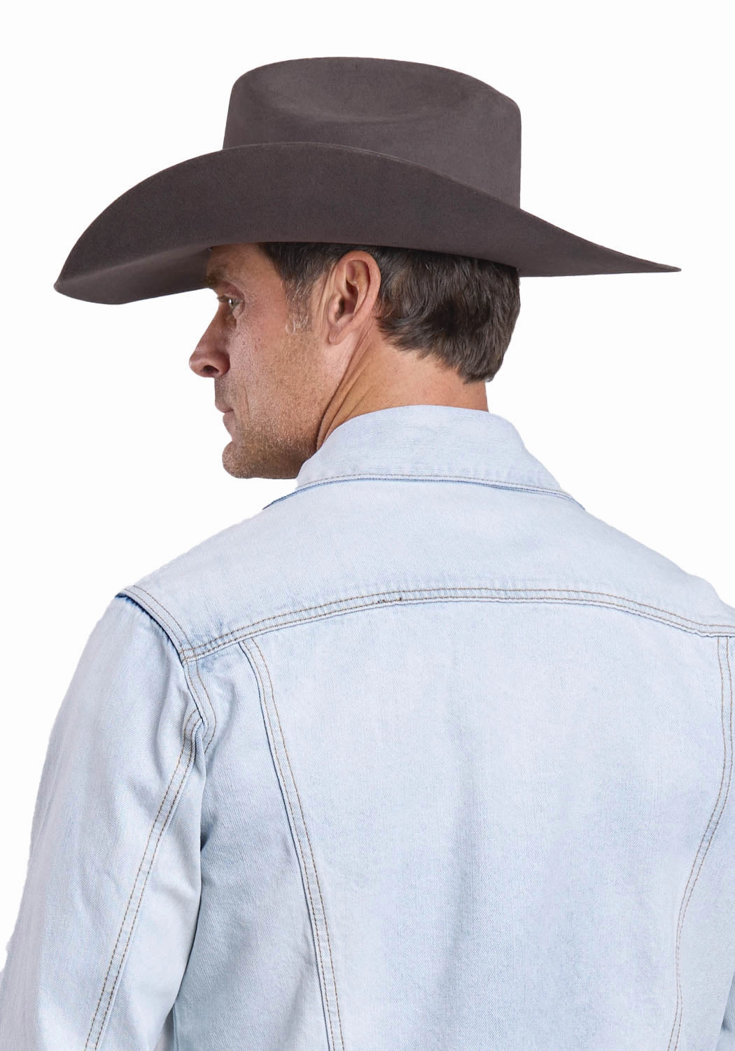 Noise Reduced Fabric Insulated Warmth Stetson Mens Denim Trucker Light Blue 100% Cotton Jacket