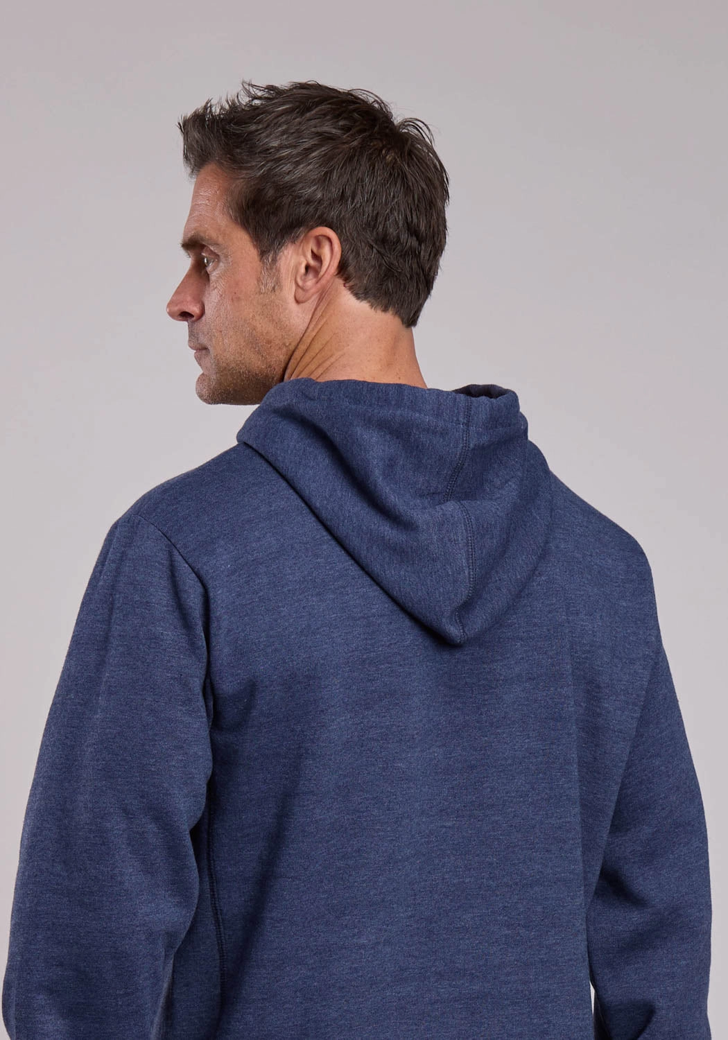 Knee Length Eco Certified Textiles Stetson Mens Philadelphia Navy Poly/Cotton Hoodie