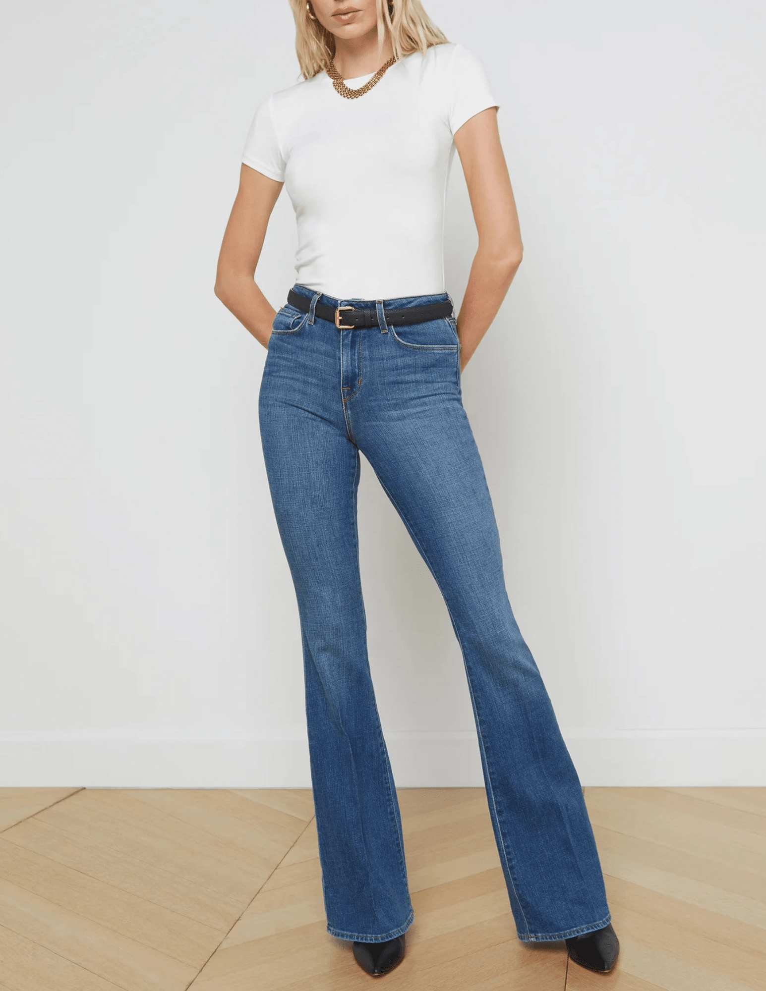 No Iron L'Agence Ressi Crew Neck Tee