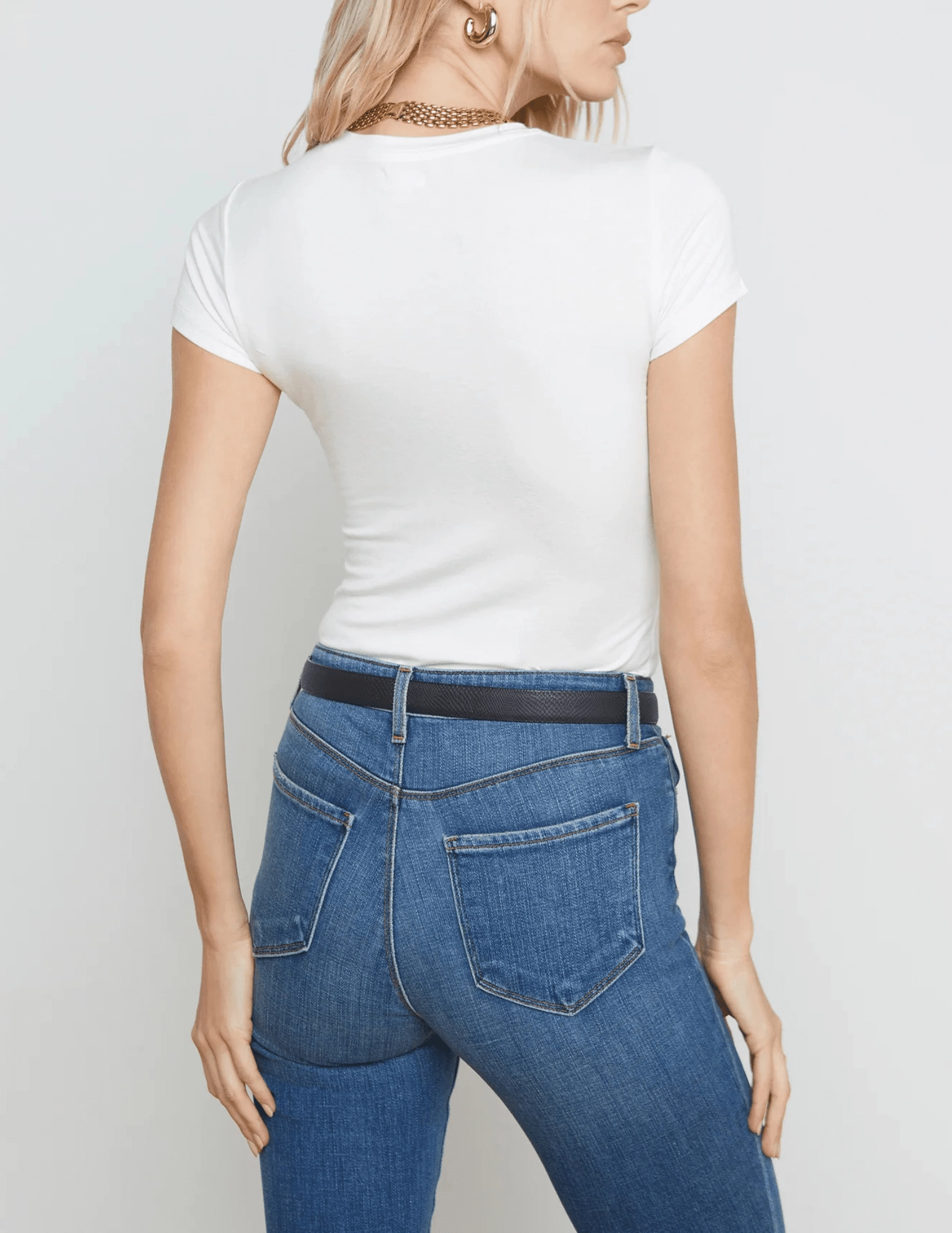 L'Agence Ressi Crew Neck Tee Stylish Look