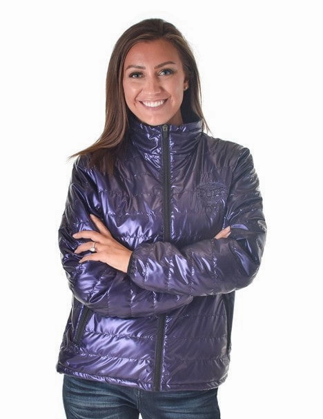 Extended Coverage Cowgirl Tuff Womens Horizontal Midweight Purple 100% Polyester Softshell Jacket
