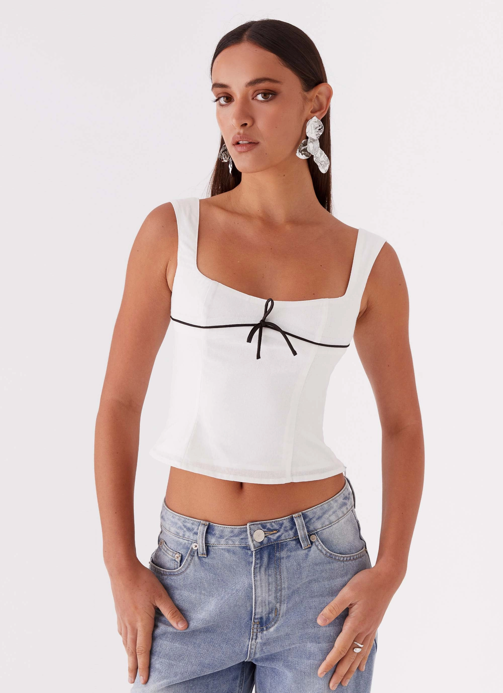 NoSlipGripperBand Cadence Top - White