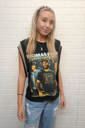 Tagless Neckline Design Thomas Rhett Double-Sided Chain Tank