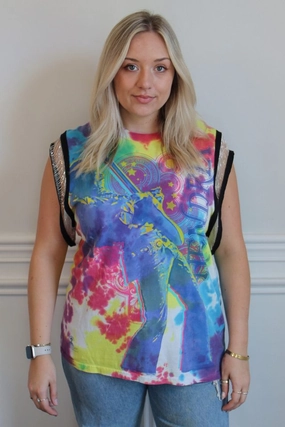 Office Wear Jimi Hendrix Double-Sided Chain Tank