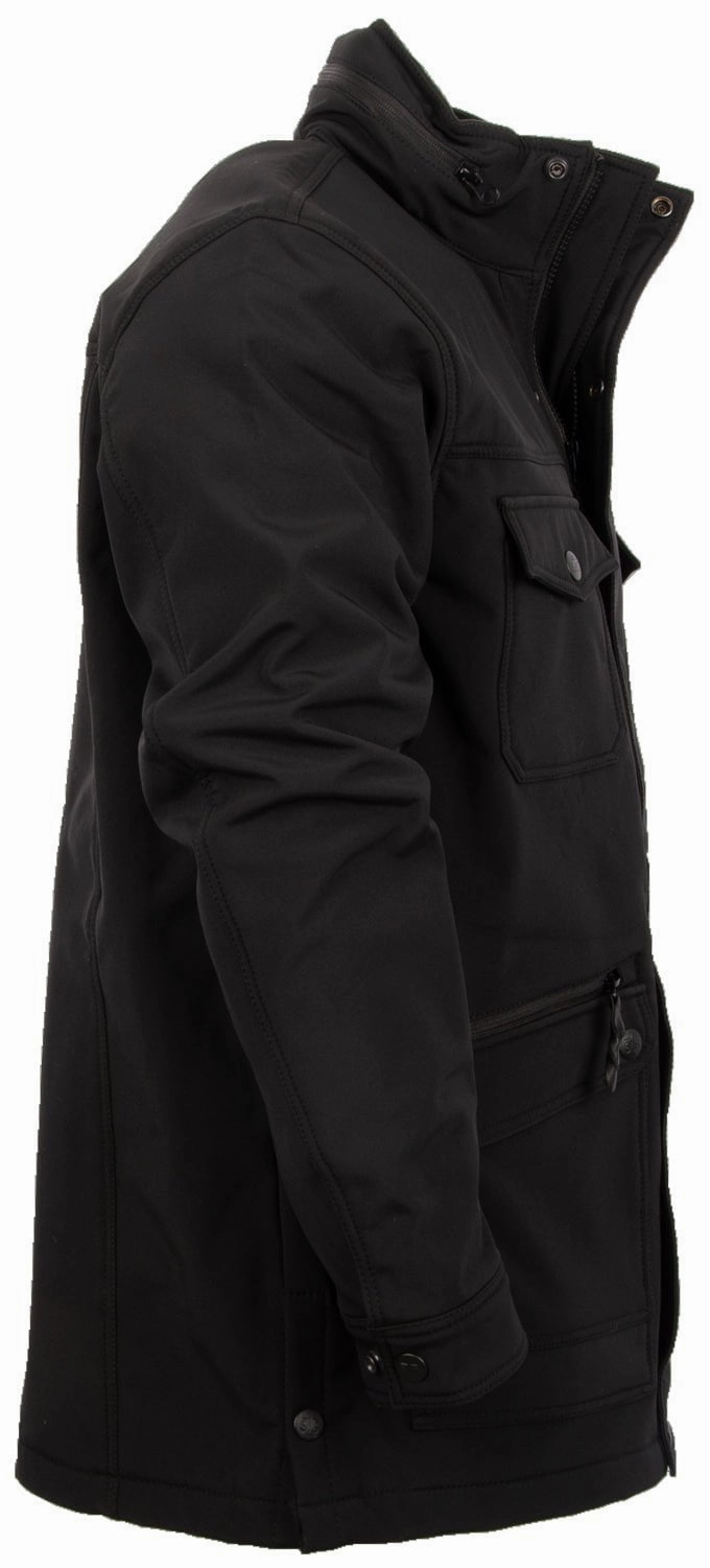 STS Ranchwear Mens Brazos II Black Polyester Softshell Jacket Heat Reflective Tech ReflectiveTrimDetails