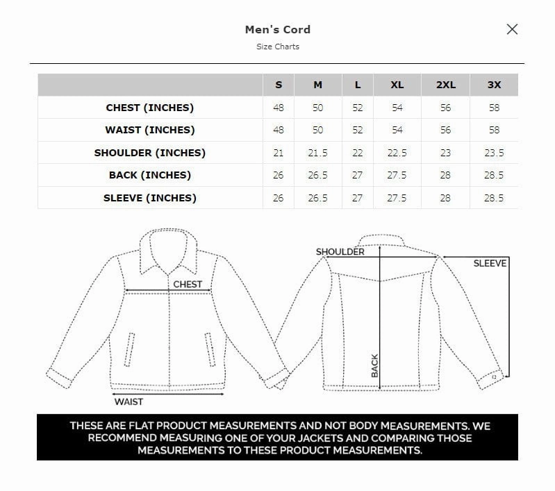 Strong Stitches STS Ranchwear Mens Cord Navy Cotton Blend Cotton Jacket