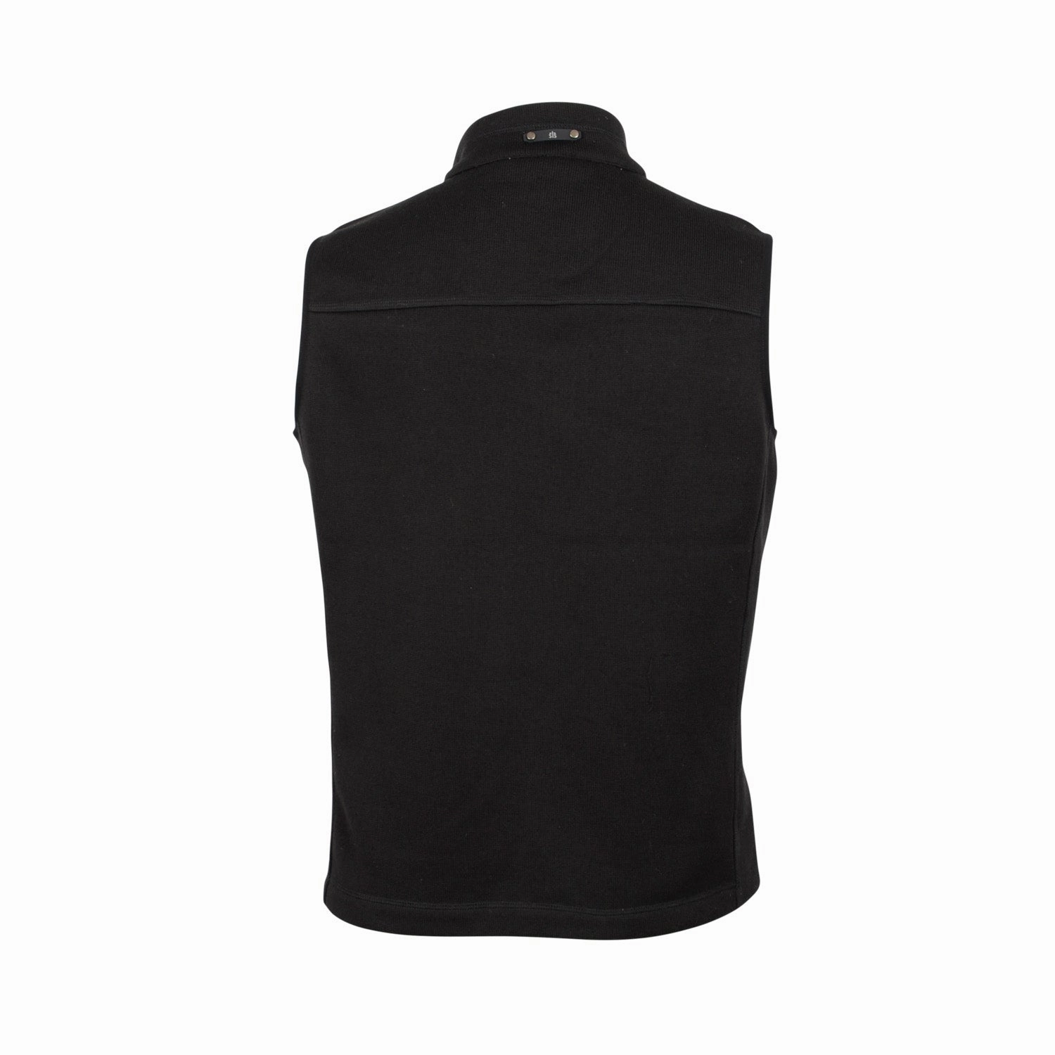 STS Ranchwear Mens Lane Black 100% Polyester Fleece Vest Reflective details Wrinkle Free Material