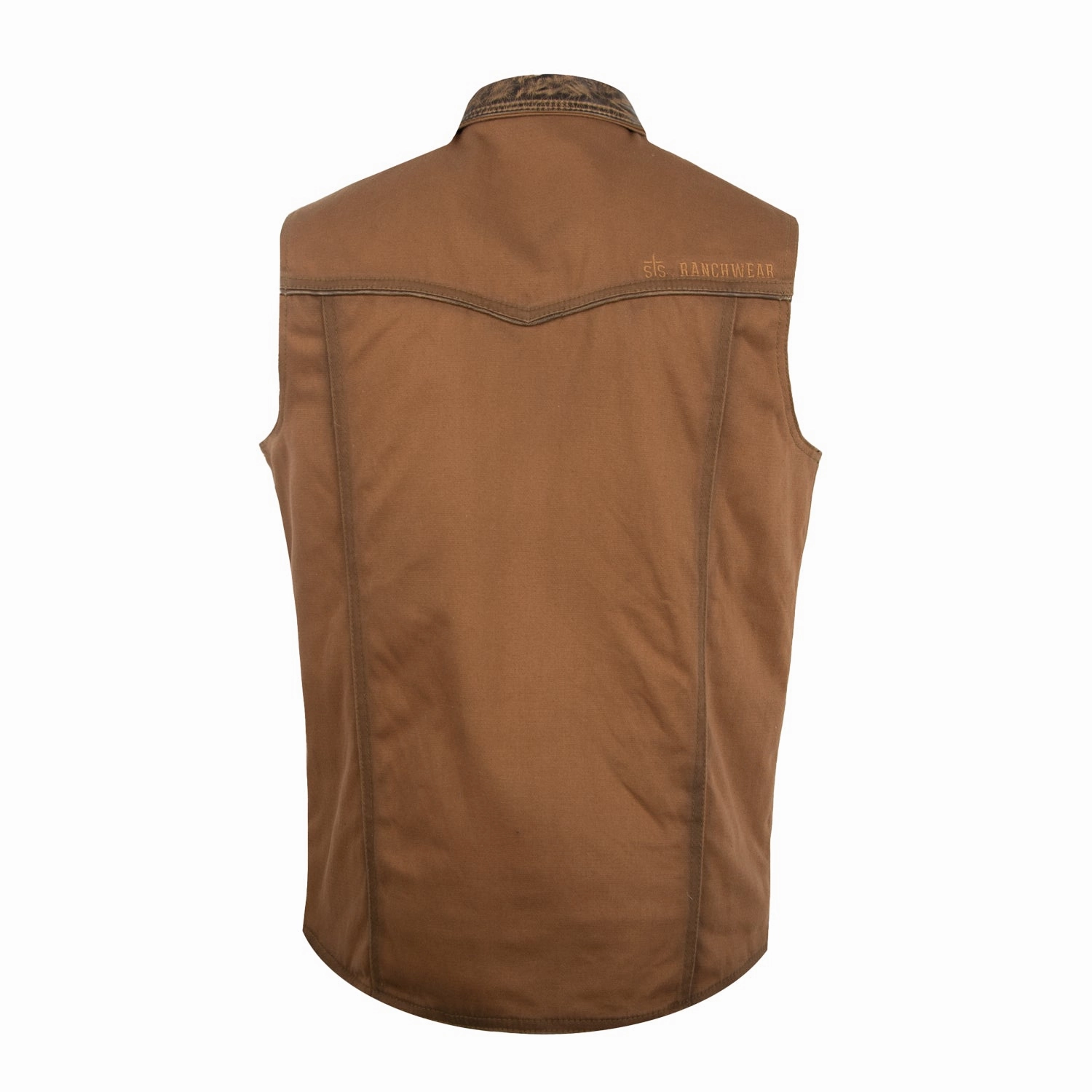 STS Ranchwear Mens Owen Canvas 100% Cotton Canvas Cotton Vest Soft Touch Lining Everyday Look