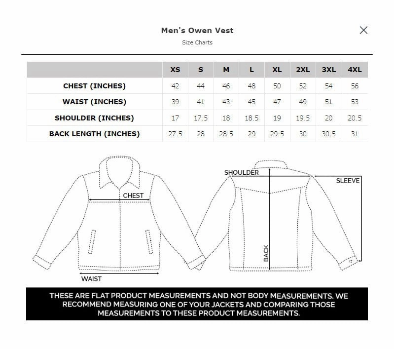 HypoallergenicInnerLayer Hollow Fiber Fill STS Ranchwear Mens Owen Canvas 100% Cotton Canvas Cotton Vest