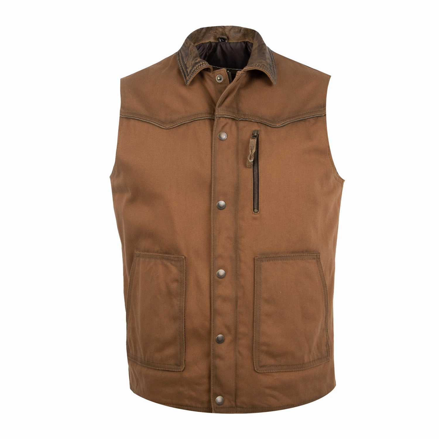 NoiseFreeMaterial Airflow Ventilation STS Ranchwear Mens Owen Canvas 100% Cotton Canvas Cotton Vest