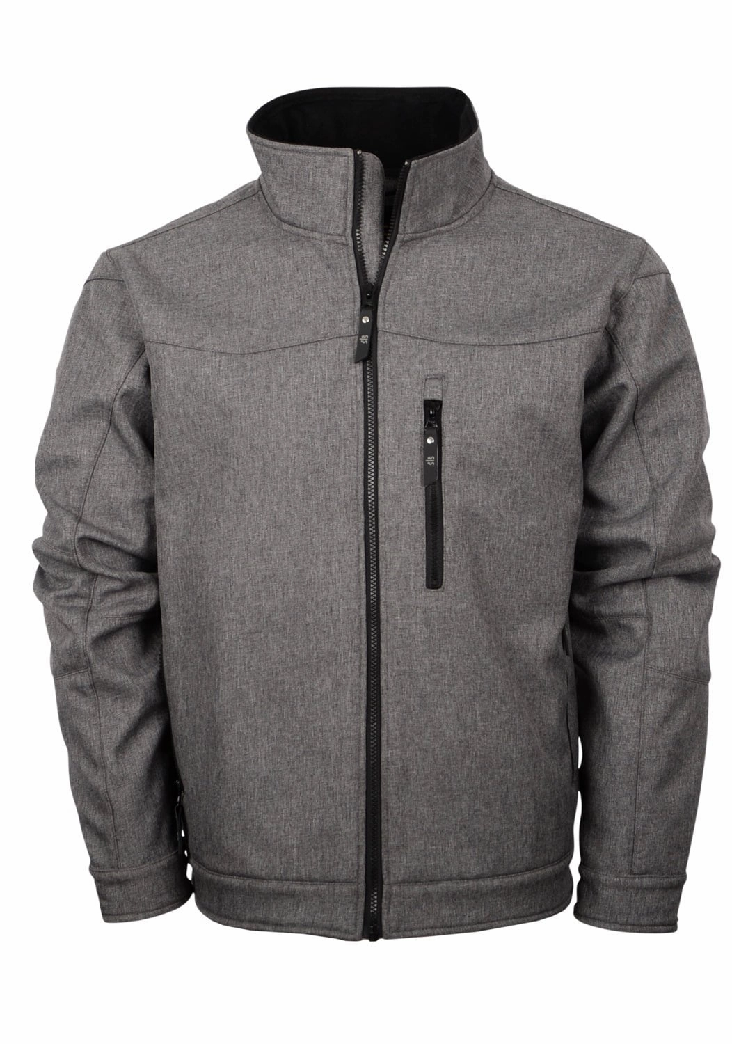 Layer Essential Piece STS Ranchwear Mens Slack Heather Gray 100% Polyester Softshell Jacket