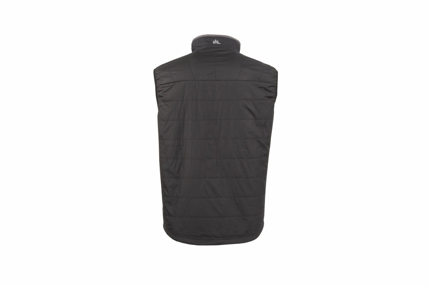 STS Ranchwear Mens Sterling Black/Grey 100% Polyester Softshell Vest understated look