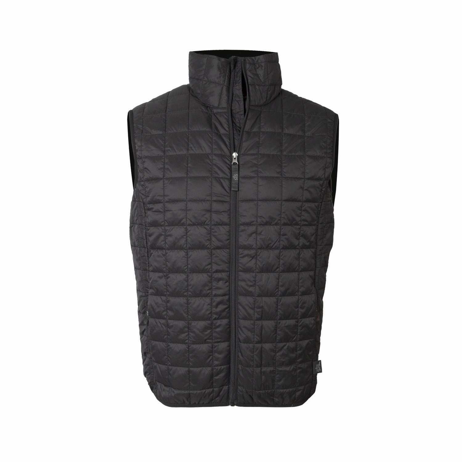 High Density Weave Modern Utility STS Ranchwear Mens Wesley Black 100% Polyester Softshell Vest