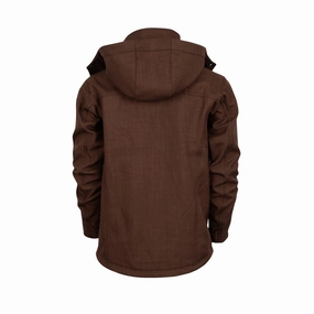 Weekend Casual Sporty Casual STS Ranchwear Mens Weston Chocolate Poly/Spandex Softshell Jacket