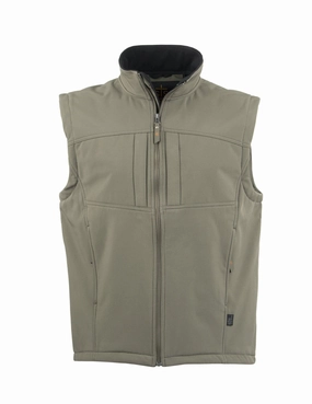 Secure Closure System FoldableStorageCapability STS Ranchwear Mens Weston Olive Poly/Spandex Softshell Vest