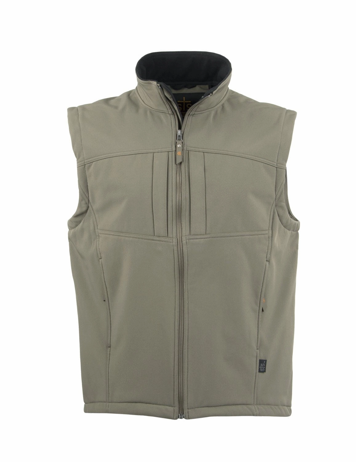 STS Ranchwear Mens Weston Olive Poly/Spandex Softshell Vest Hypoallergenic Textile Winter Outerwear