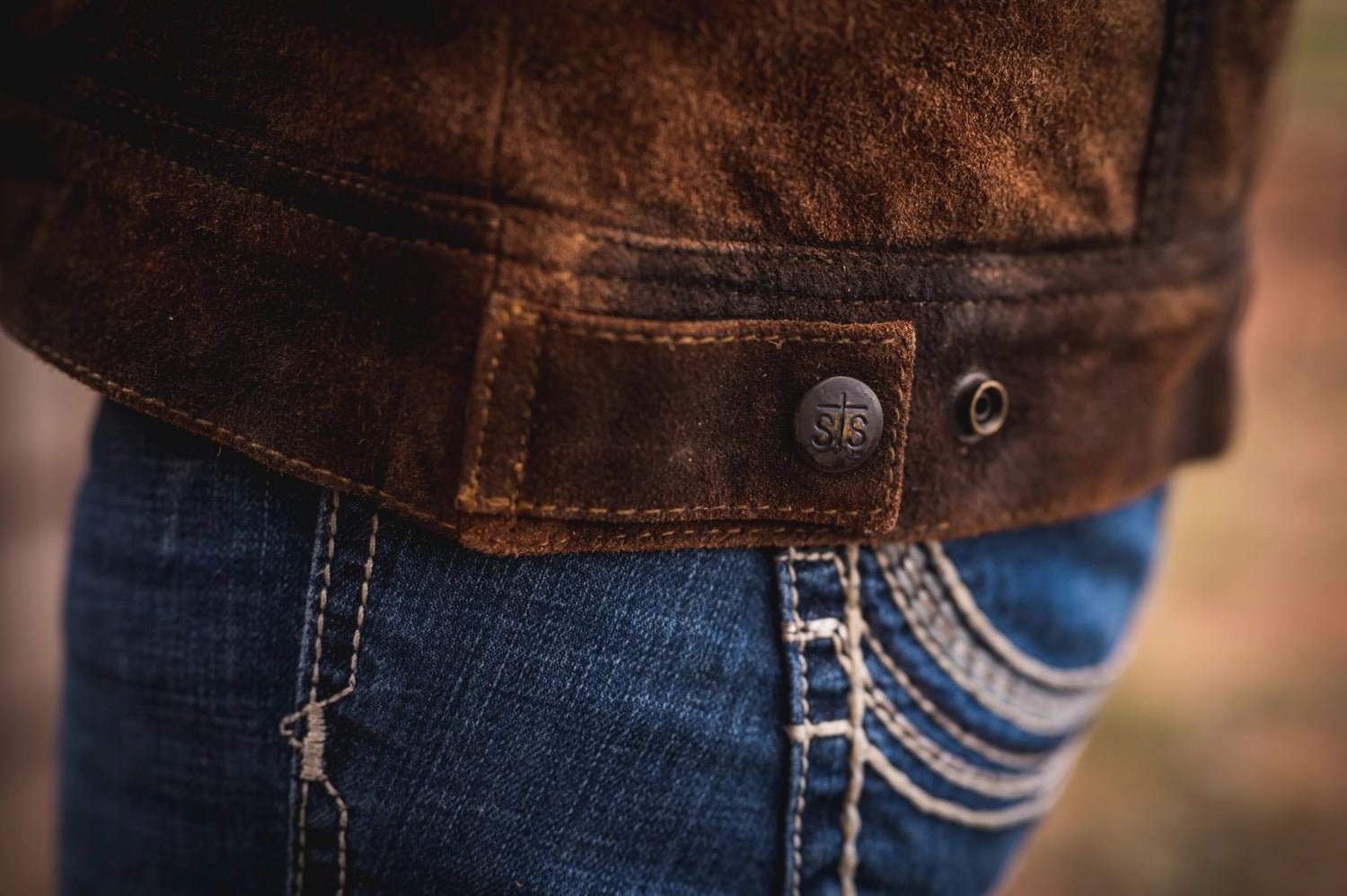 Double Breasted Modern Utility STS Ranchwear Womens Cash Money Rust Leather Leather Jacket