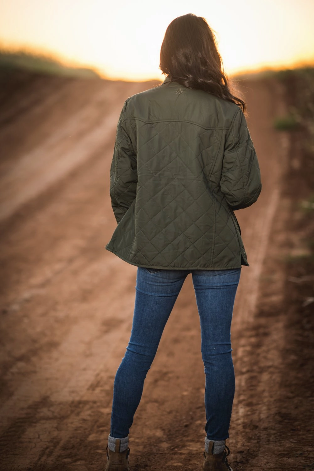 Adventure Day Look STS Ranchwear Womens Cassidy Olive 100% Polyester Softshell Jacket