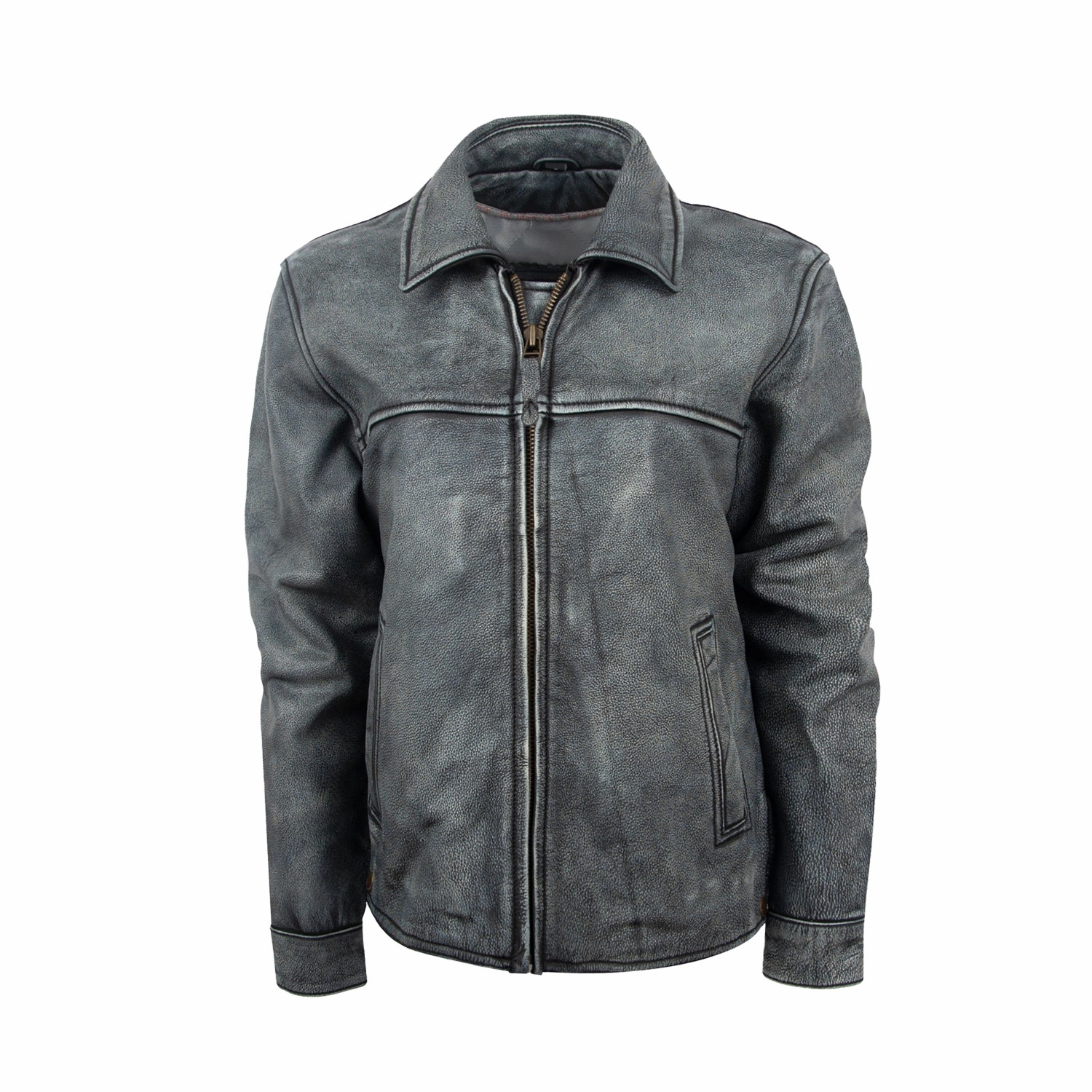 STS Ranchwear Womens Rifleman Stone Wash Leather Leather Jacket Compressed Packing Design Tear Resistant