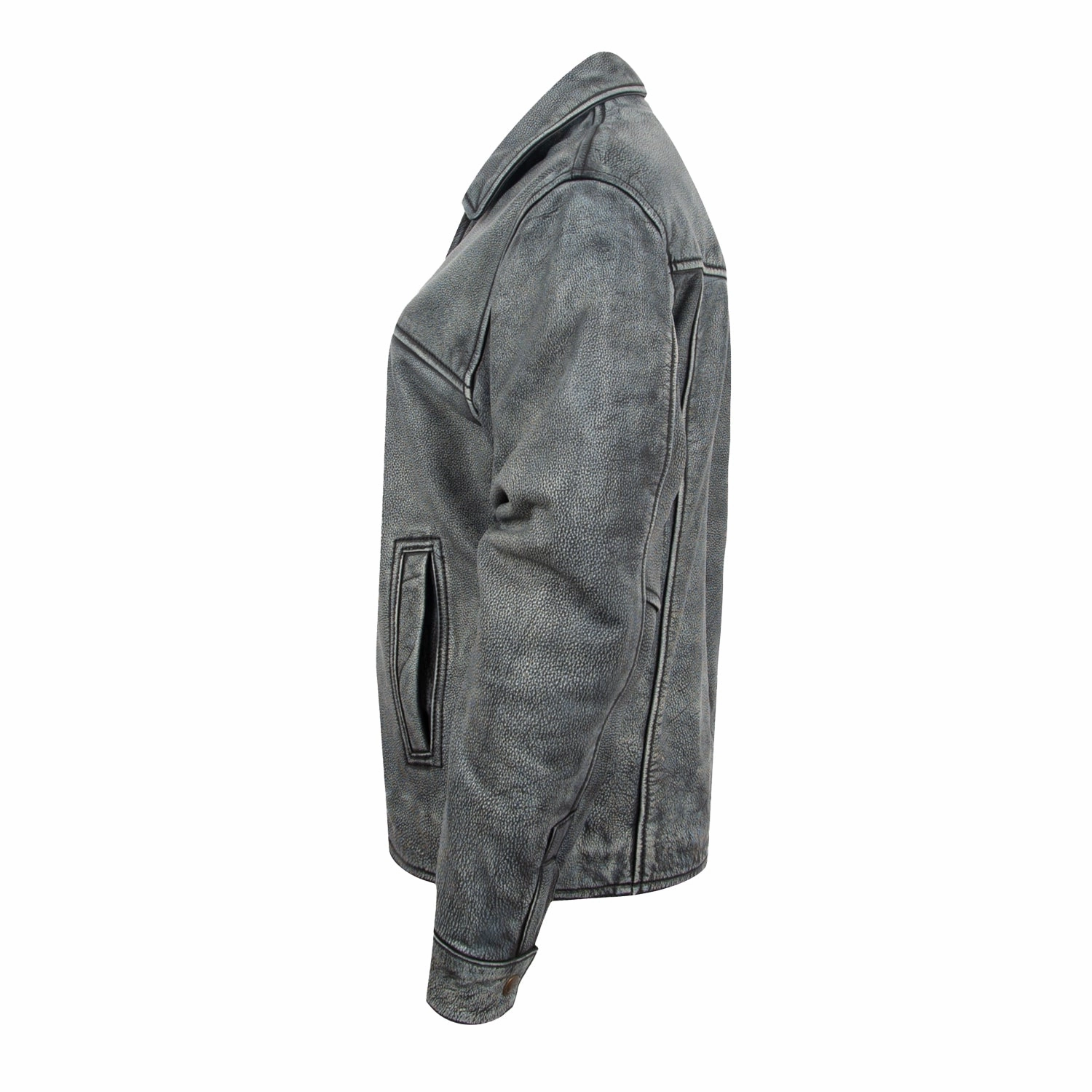 Active Layer Waterproof Coating STS Ranchwear Womens Rifleman Stone Wash Leather Leather Jacket