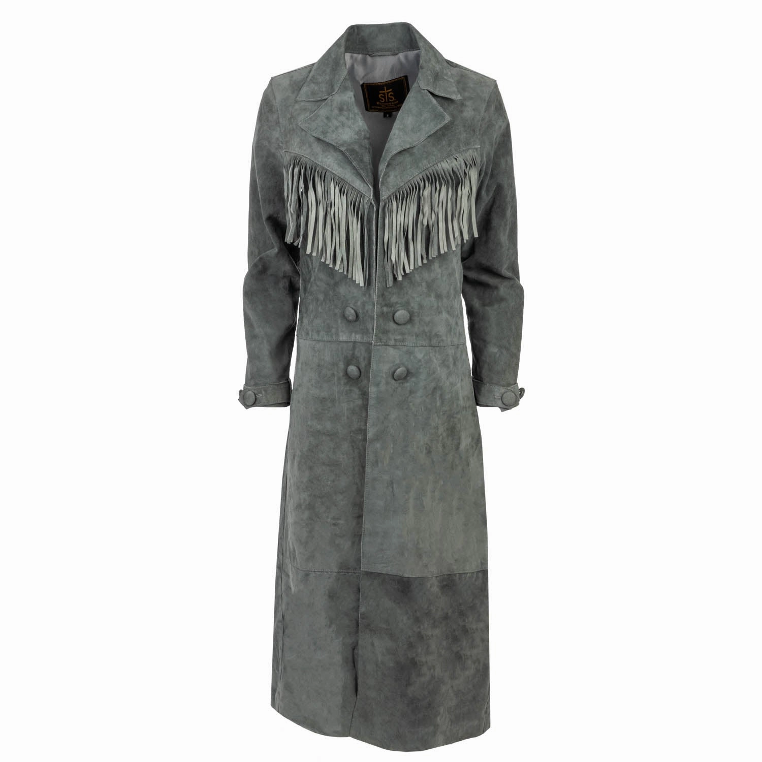 Moisture Management Fabric STS Ranchwear Womens Vivie Fog Suede Leather Jacket