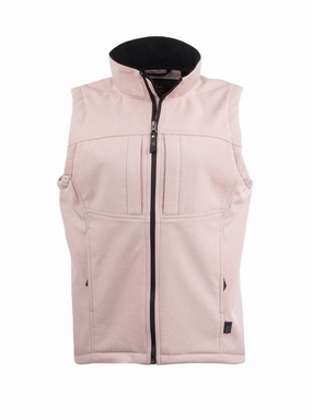 Travel Ready Luxury Appeal STS Ranchwear Womens Weston Blush Poly/Spandex Fleece Vest