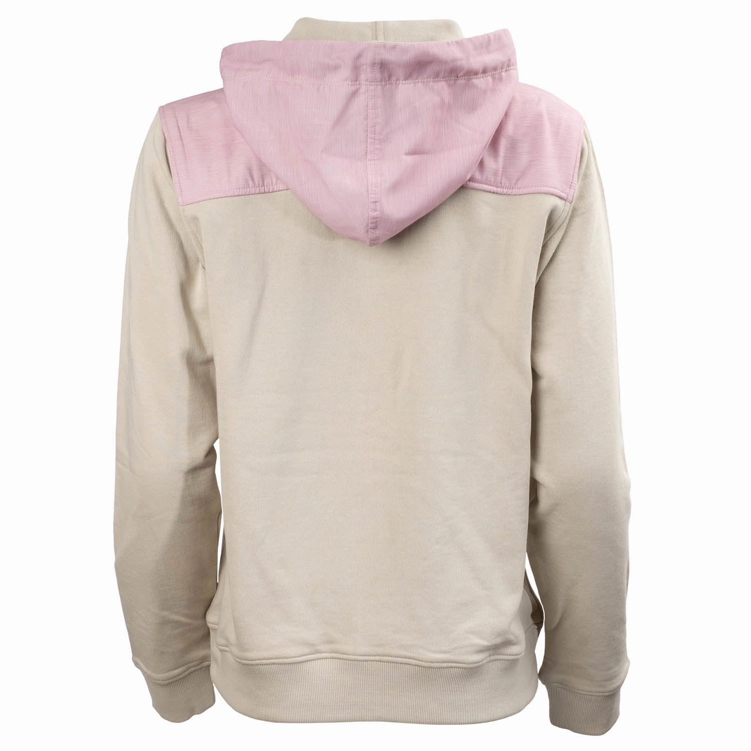 City Walking Style Athletic Tailored Fit STS Ranchwear Womens Whit Pink/Oatmeal 100% Cotton Hoodie