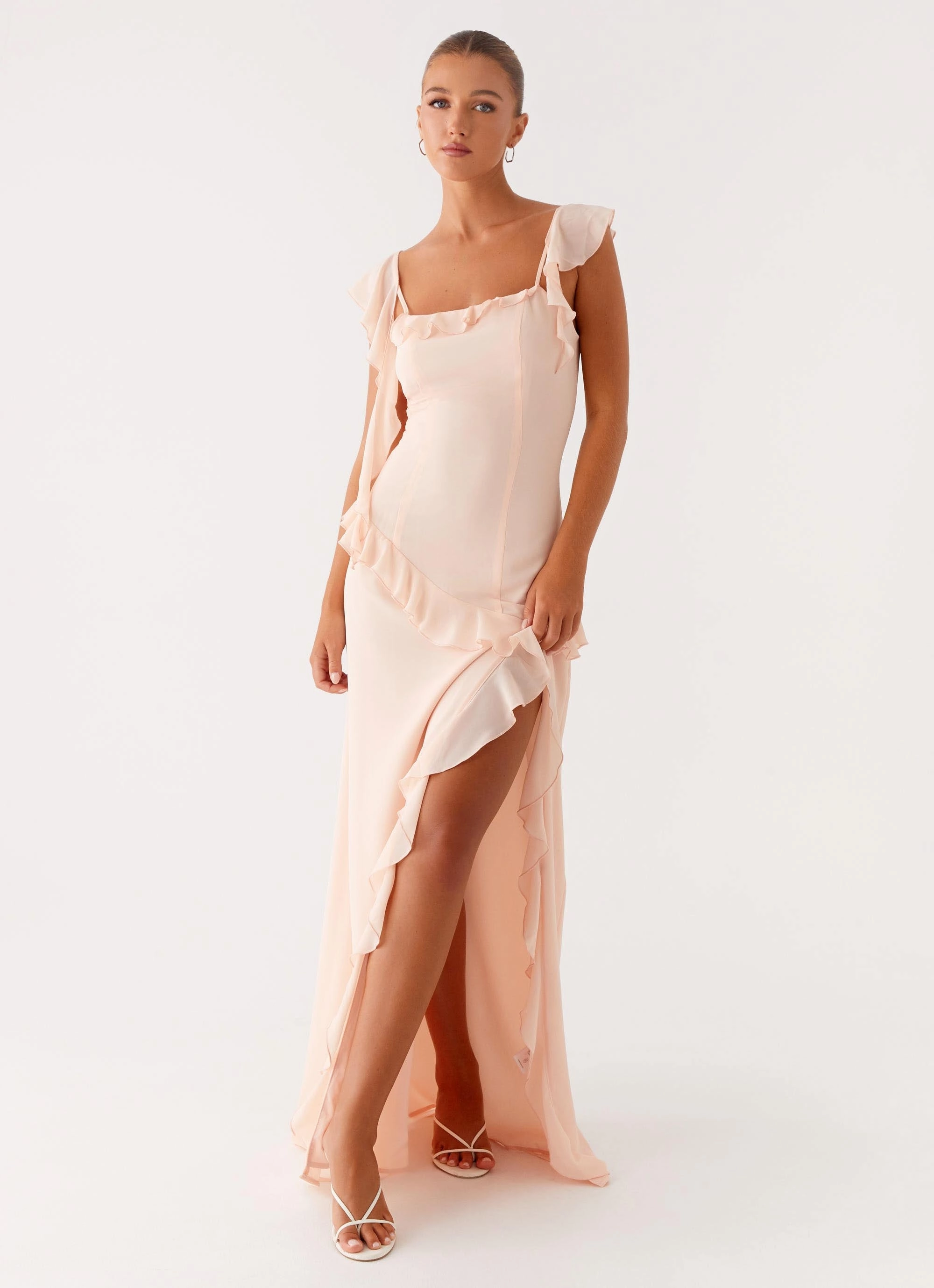 Dress for brunch Comfy and Relaxed Naya Maxi Dress - Peach
