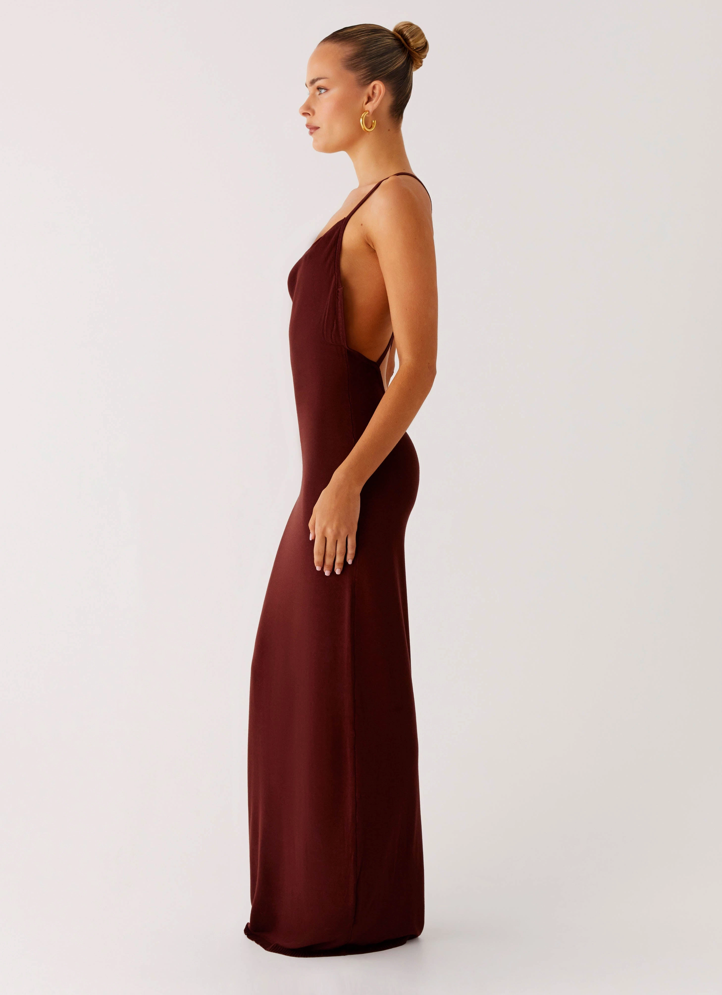 Nomad Muse Maxi Dress - Chocolate Fashion-Forward Fit Chilly Comfort Wear