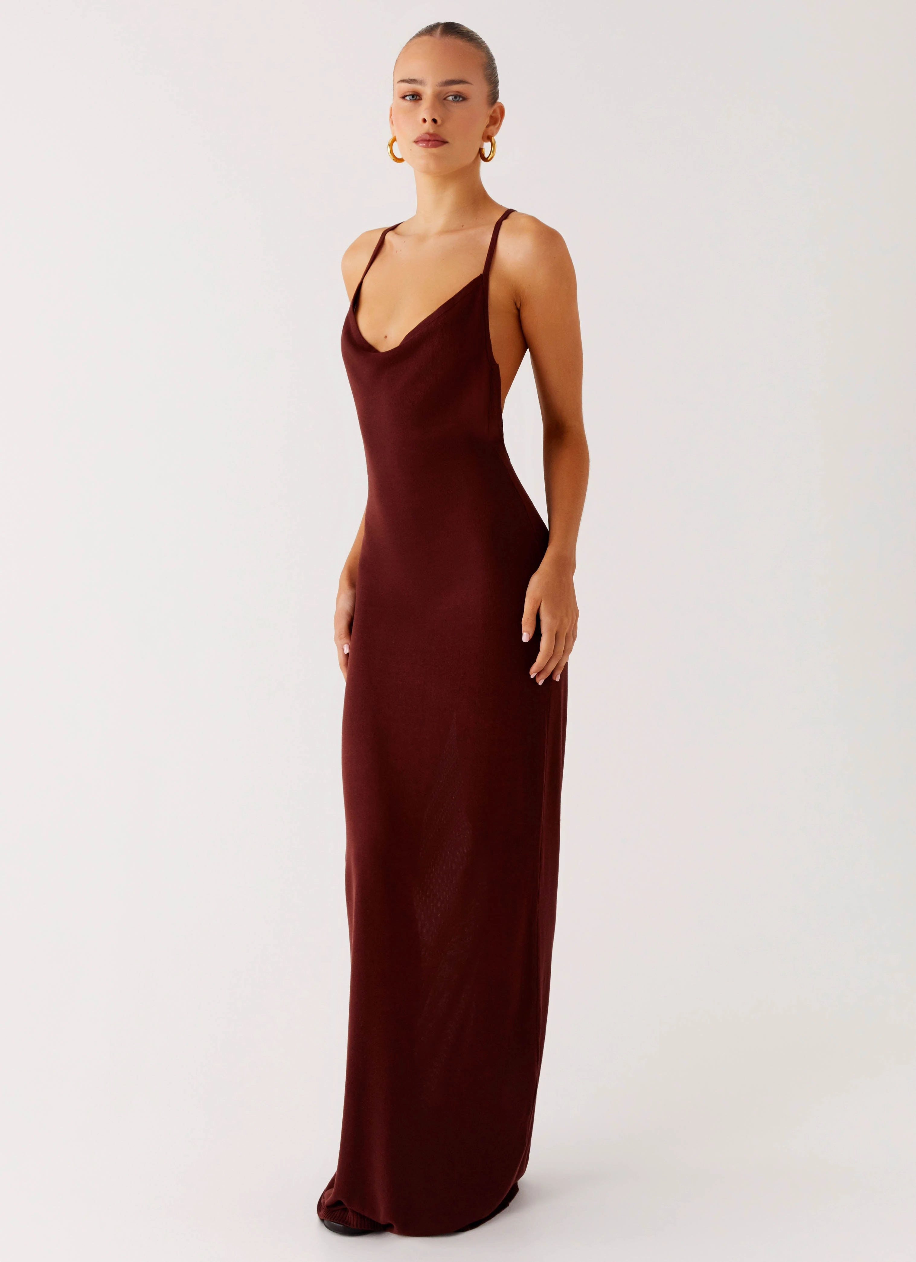 Nomad Muse Maxi Dress - Chocolate Minimal Form