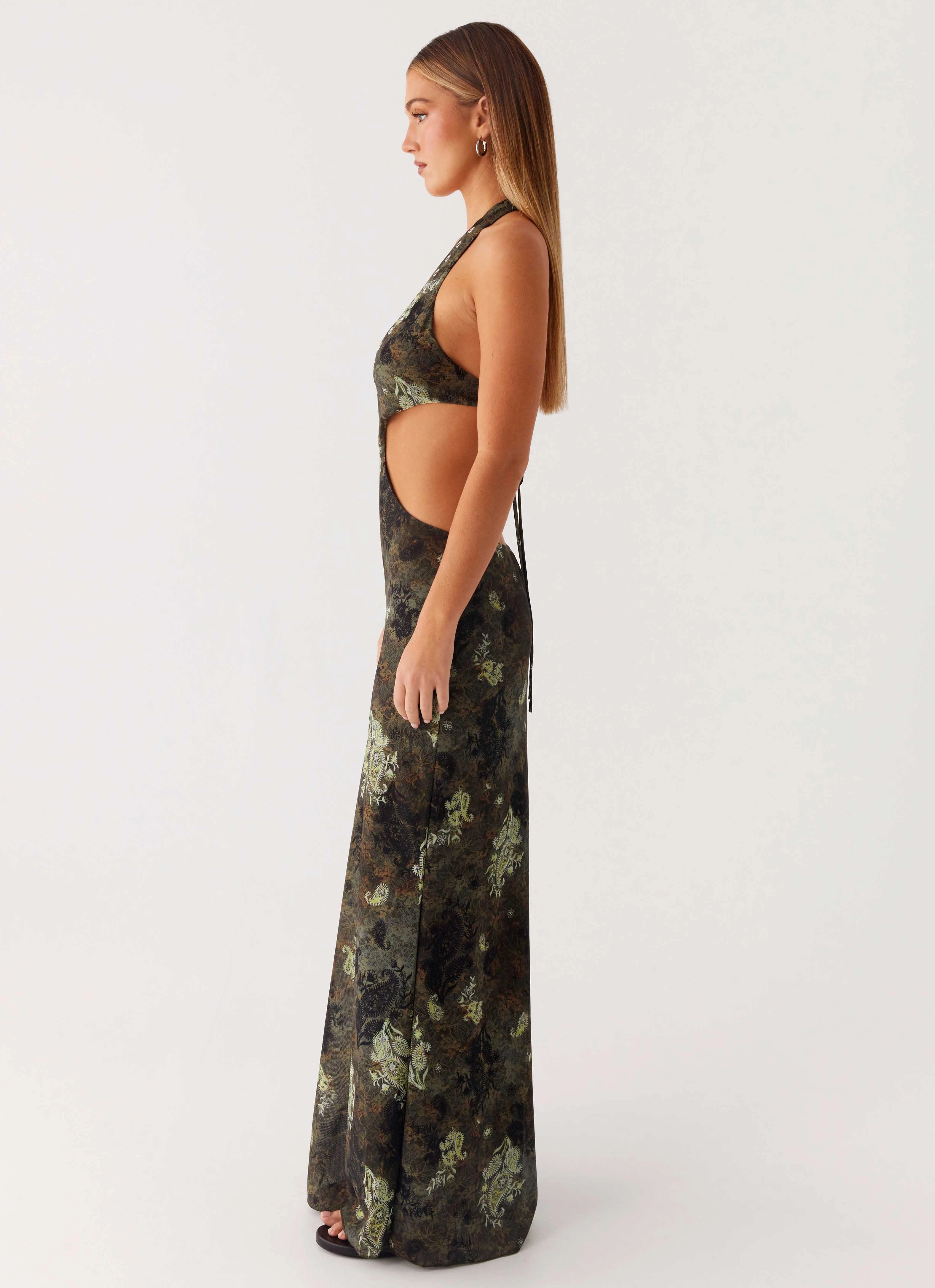 Soft Shine Indra Maxi Dress - Cyber Floral