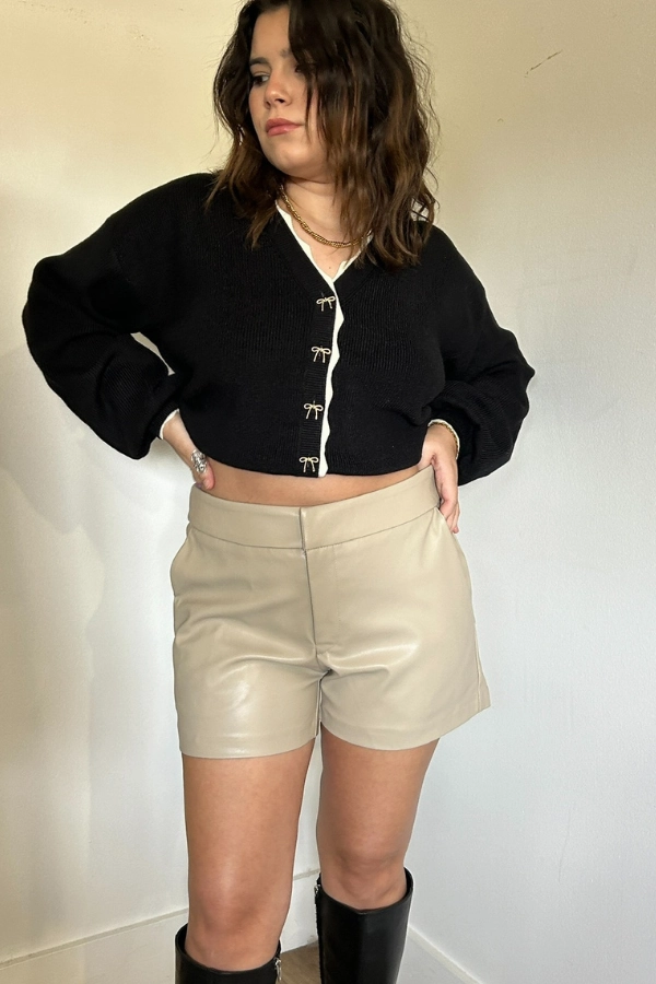 Leather Shorts Street Inspired Sleek Style