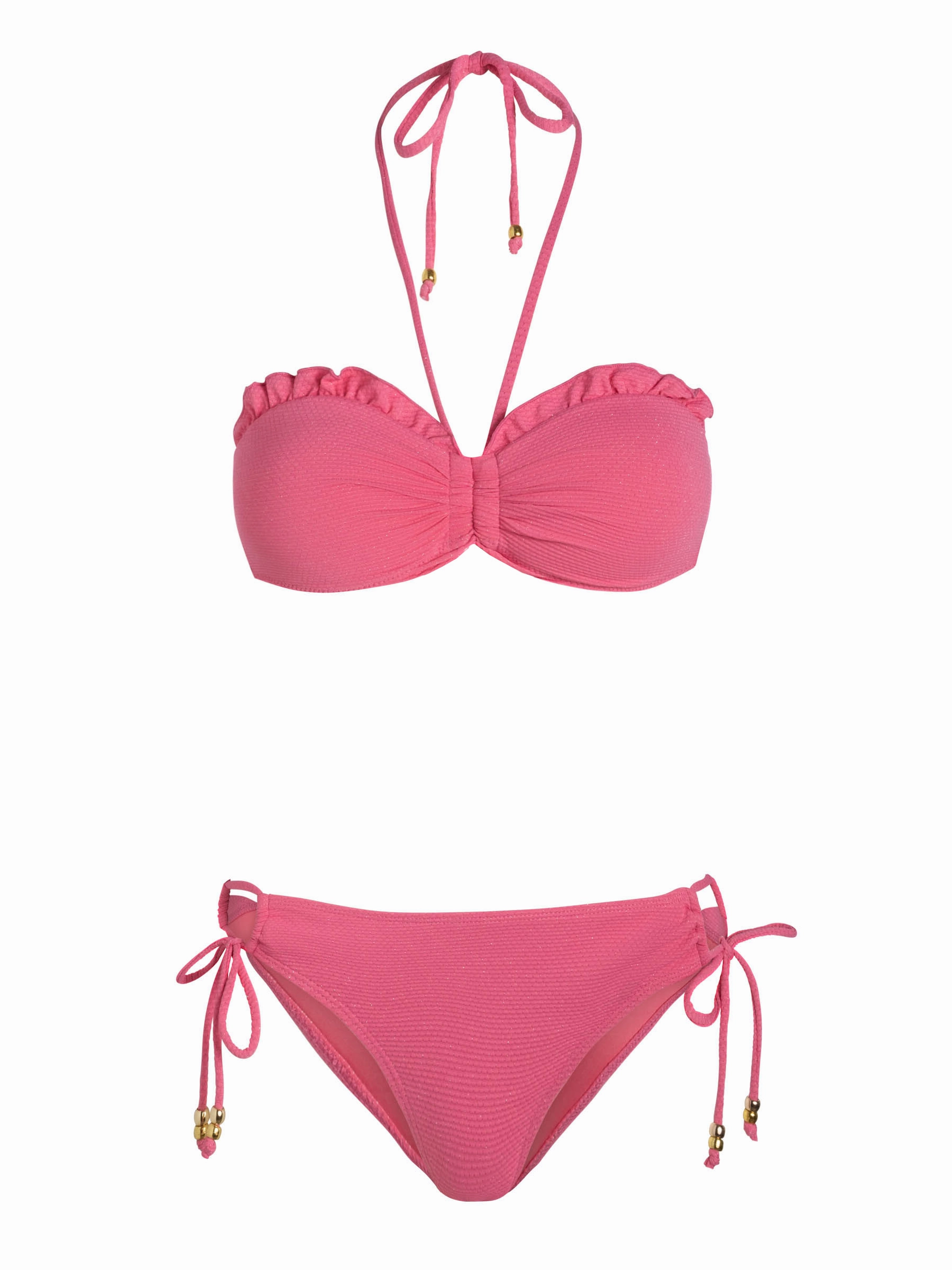 Ozone Resistant Glide Enhancing Surface Alexis Top   Taryn Bottom In Hibiscus Metallic