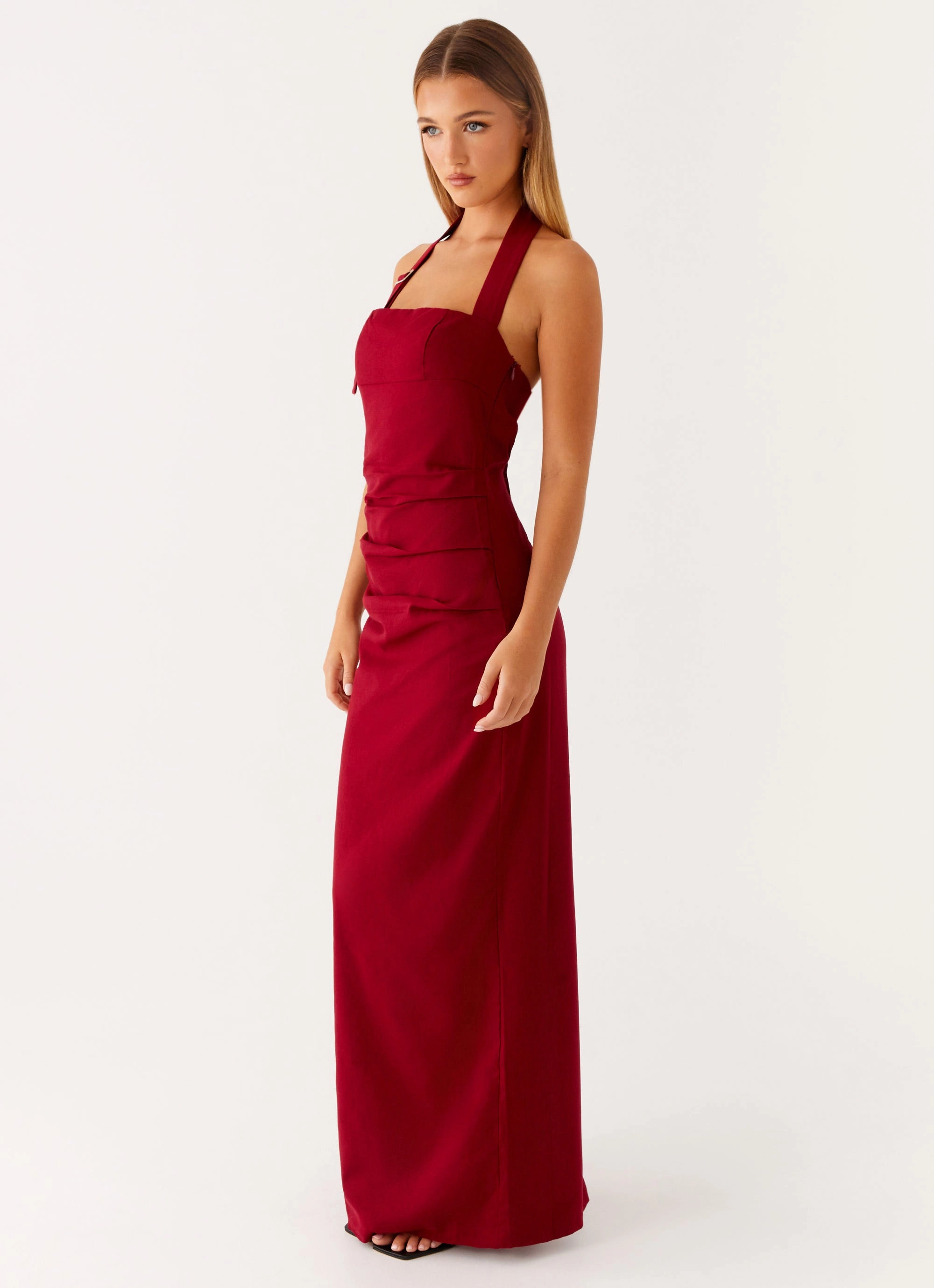 Rose Soft Rumour Has it Maxi Dress - Red