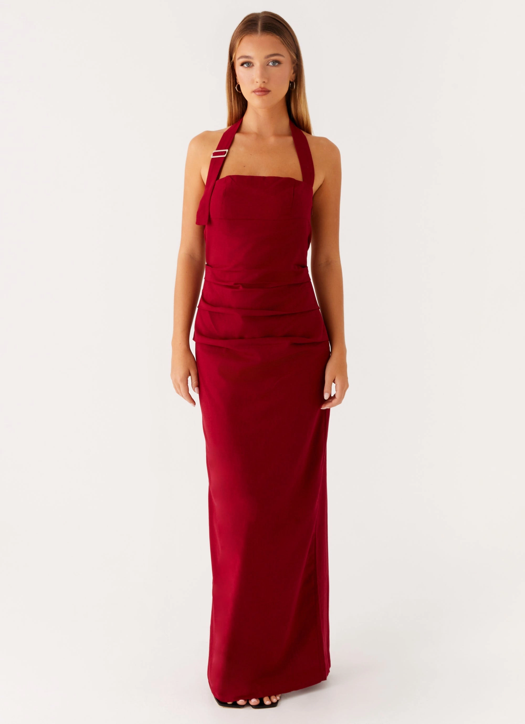 Rumour Has it Maxi Dress - Red Casual Feel
