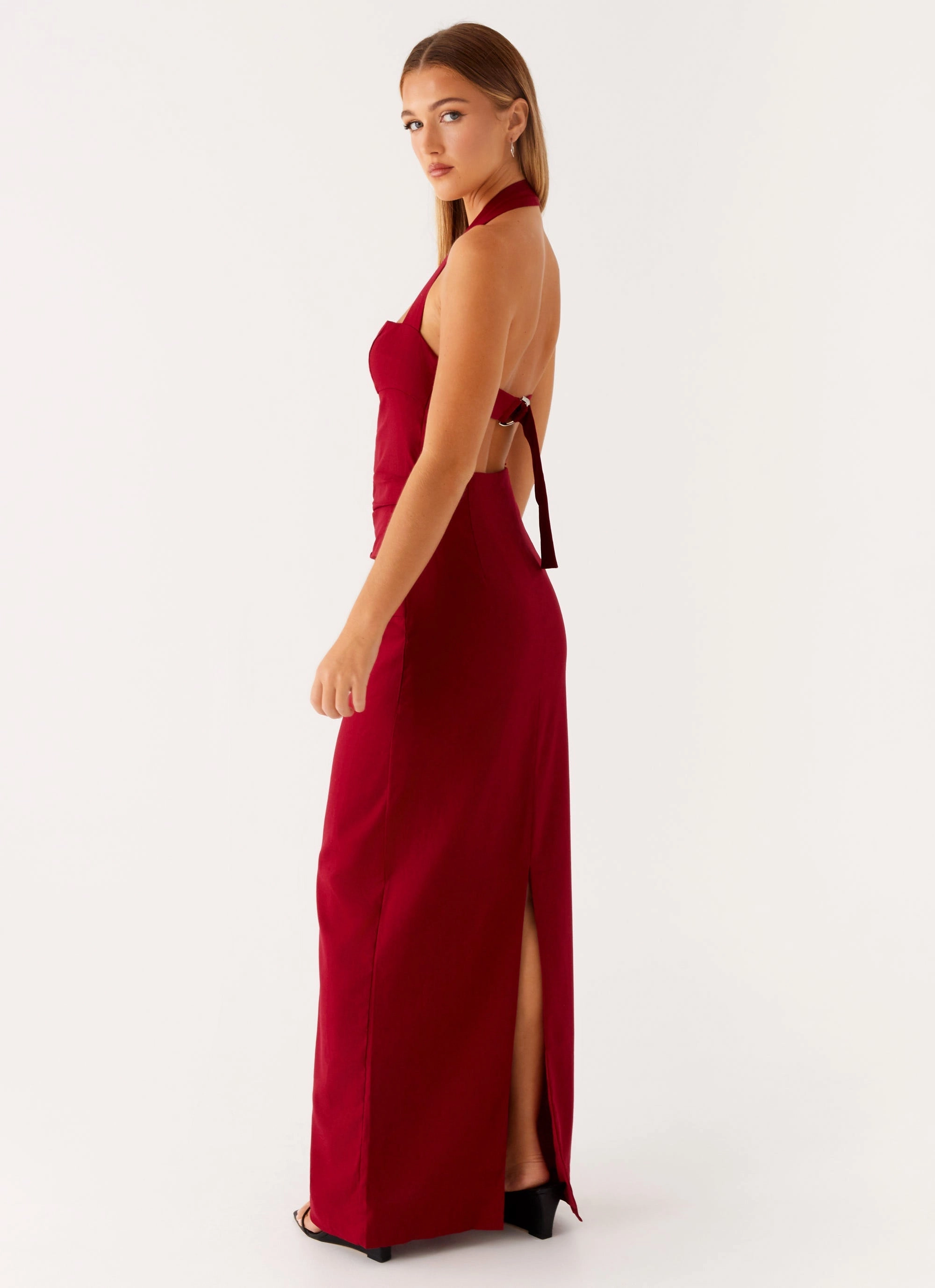 Rumour Has it Maxi Dress - Red Elastic Fit All Fit