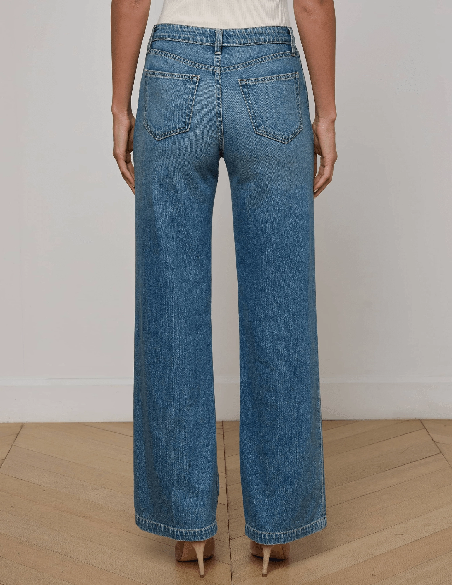 L??AGENCE Scottie High Rise Wide Leg Jeans in Fargo Casual Must-Have Durable Material