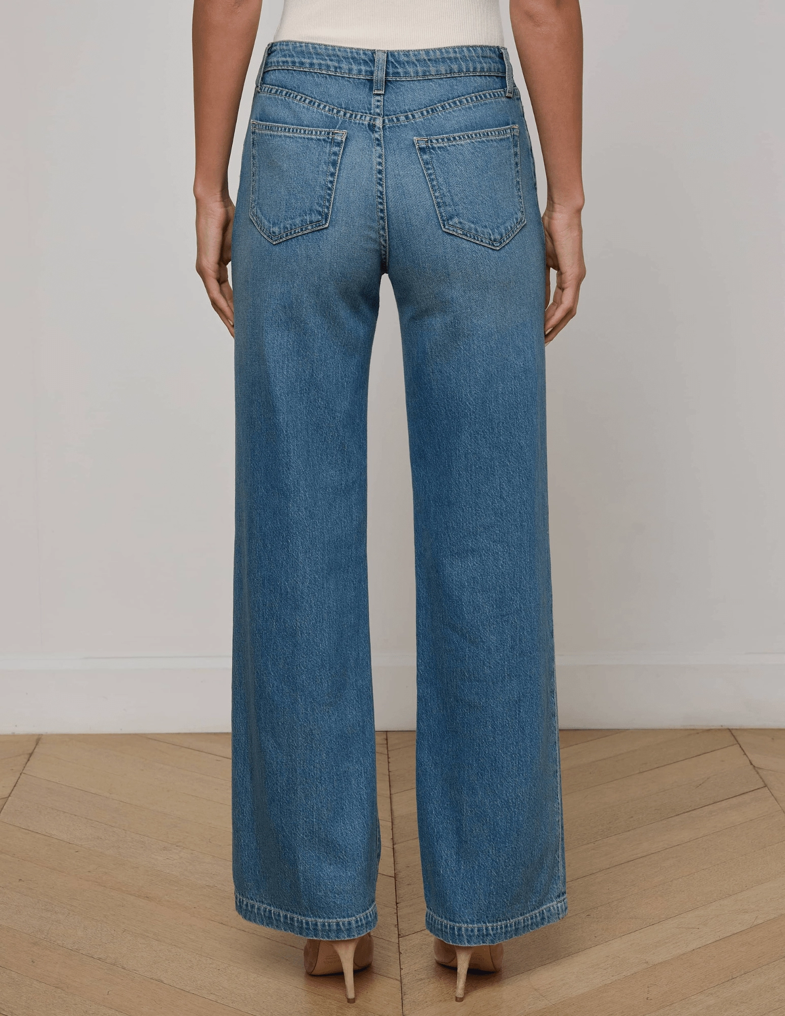 Simple Style L??AGENCE Scottie High Rise Wide Leg Jeans in Fargo