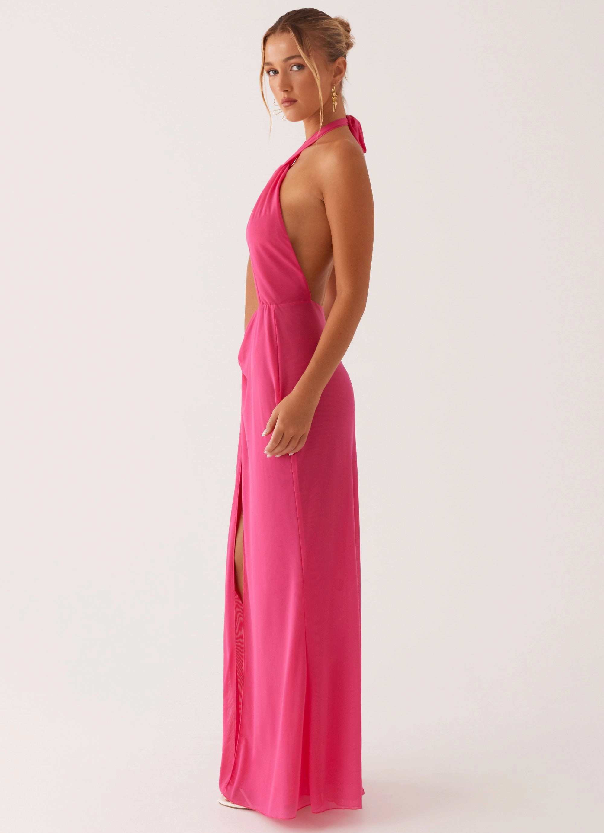 Centre Stage Maxi Dress - Pink Ombre-Effect Breathable fabric