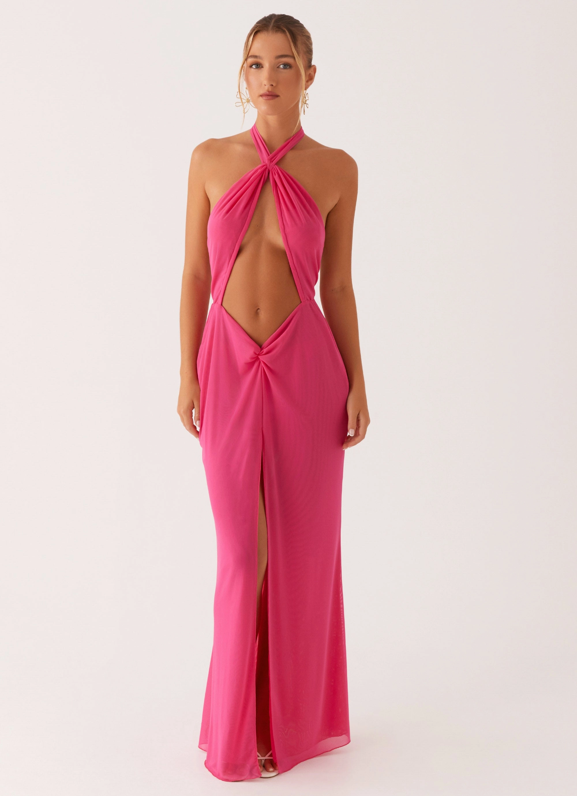 Chic Layers Centre Stage Maxi Dress - Pink