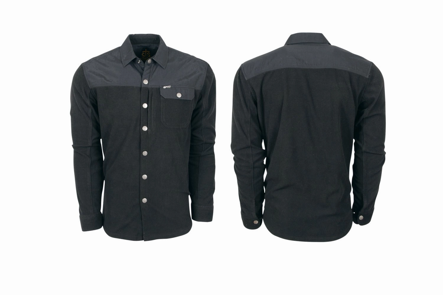 STS Ranchwear Mens Hudson Black Fleece Fleece Jacket Street Comfort Fit Wet Wicking