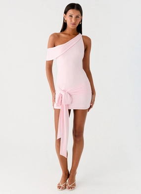 Vibrant Style Love Glow All Day Mini Dress - Baby Pink