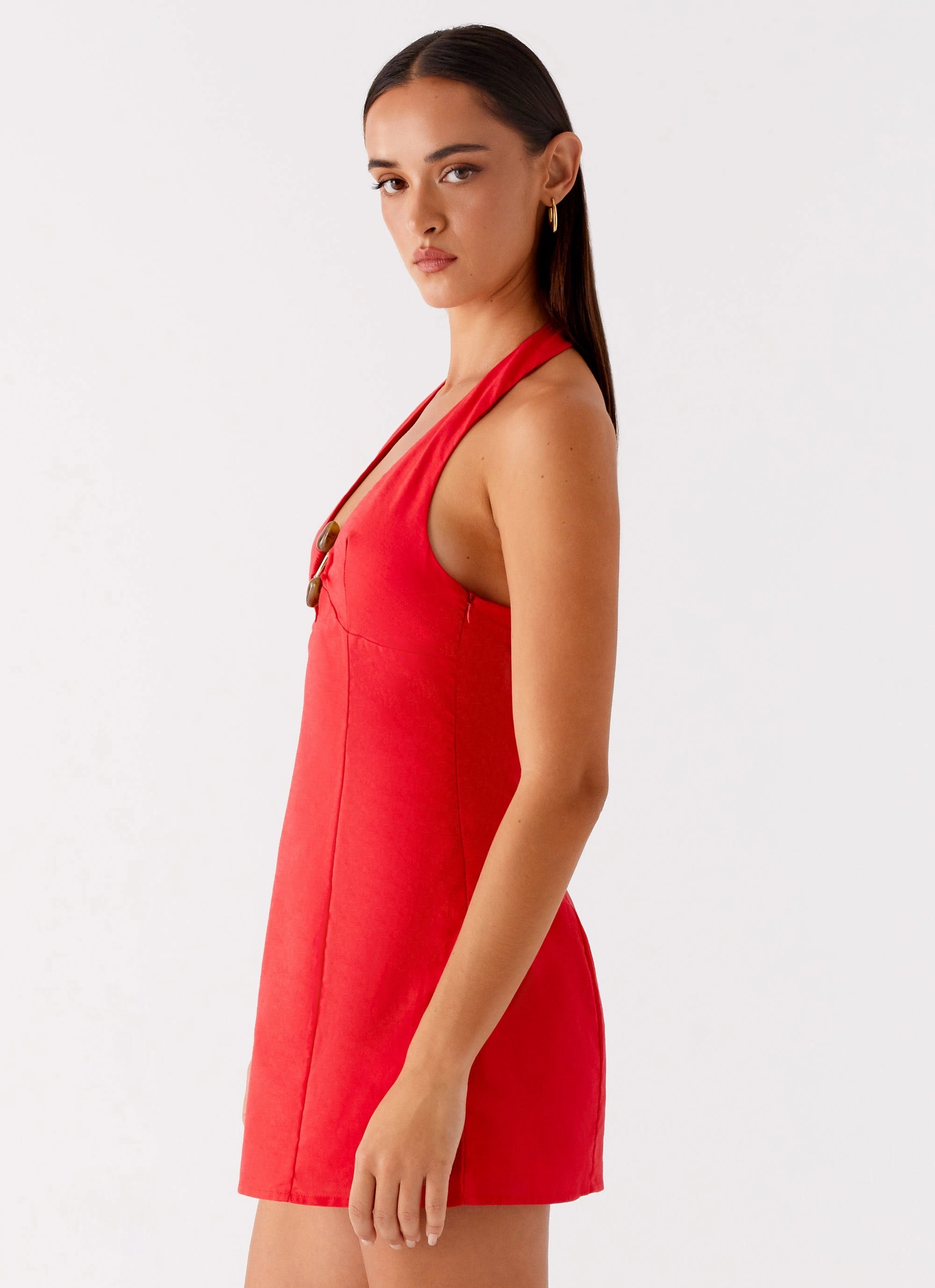 Roxe Mini Dress - Red Sage Glow