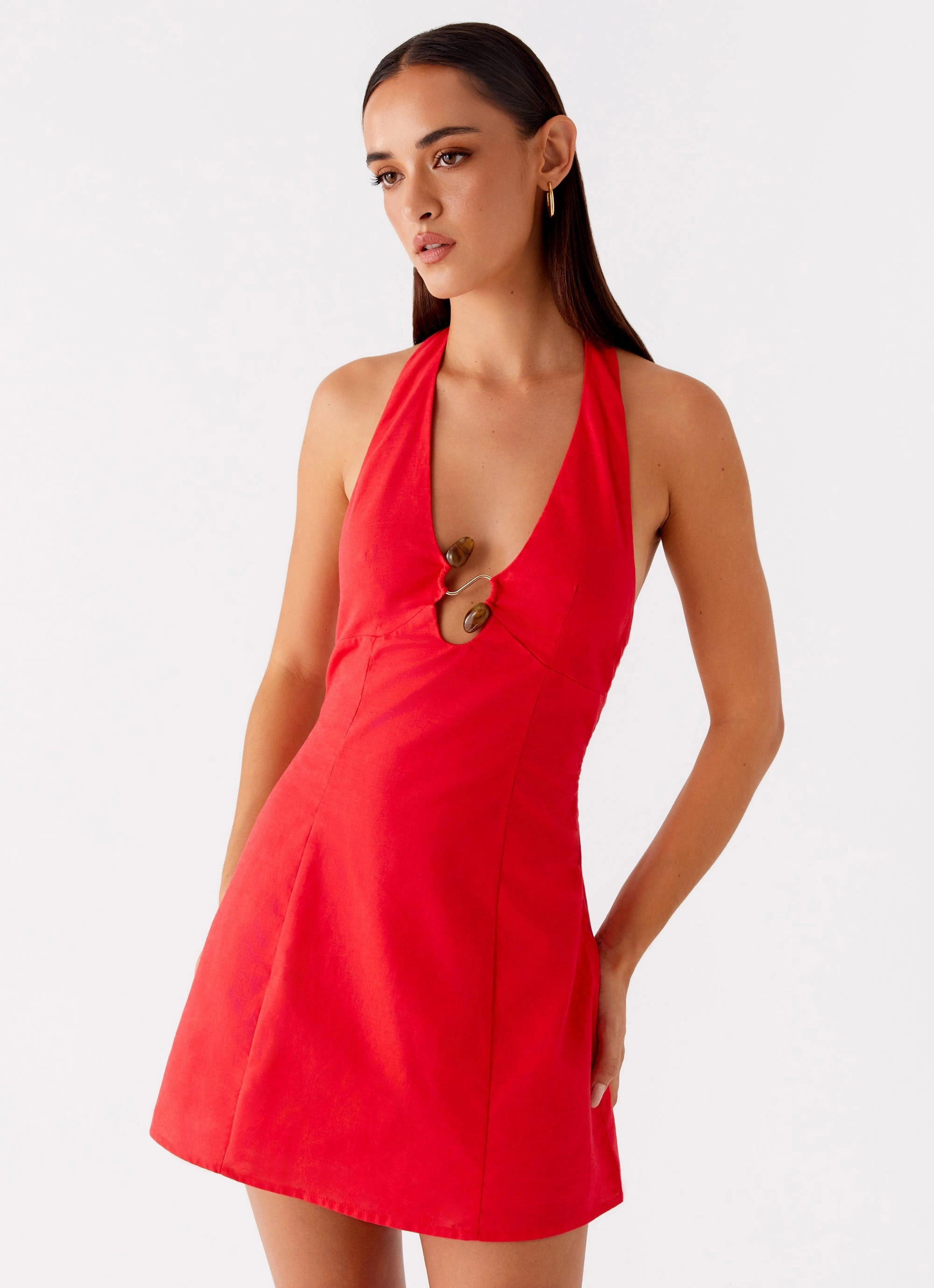 Roxe Mini Dress - Red Everyday Use Lightweight Feel