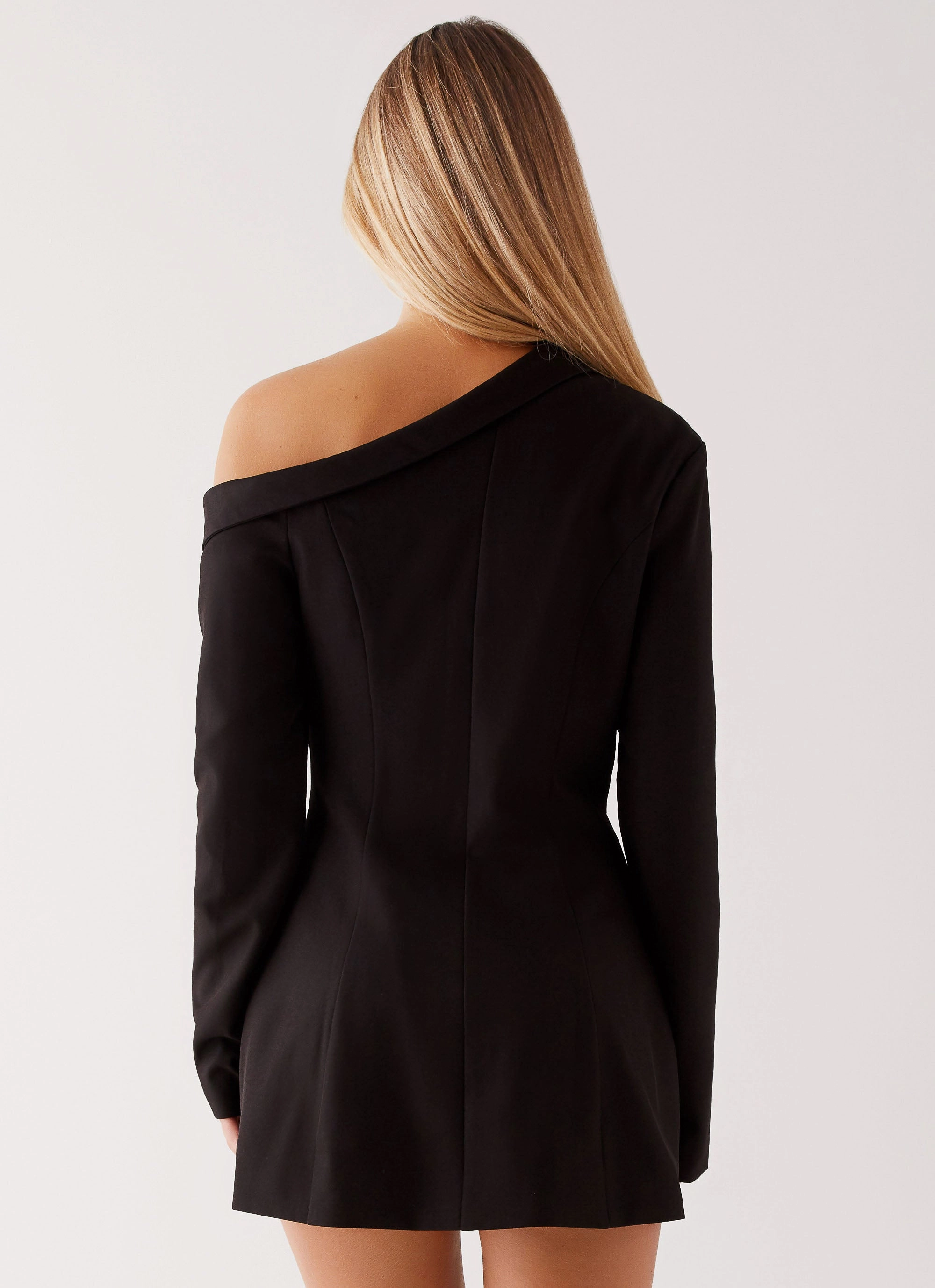 Cody Mini Dress - Black Subtle Stitch