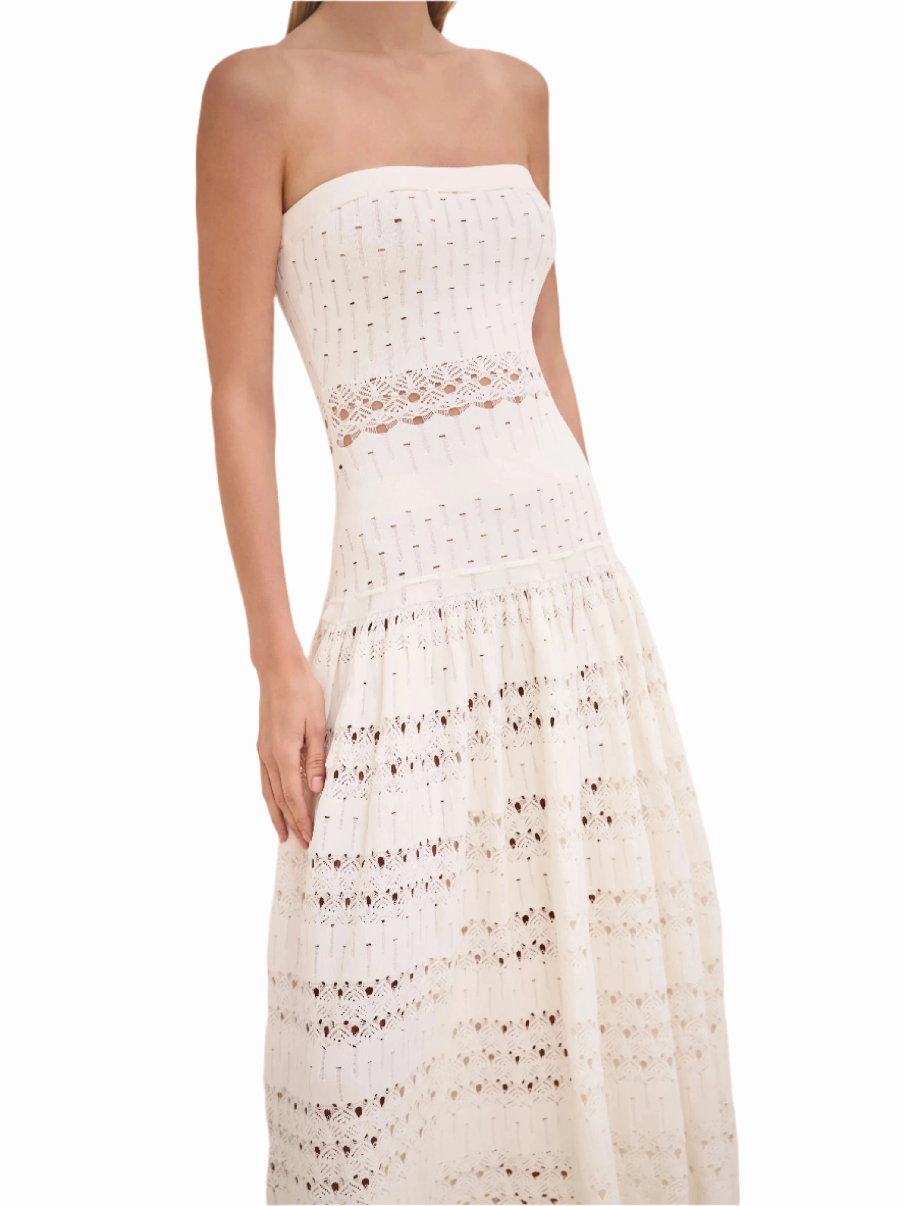 Skin Tone Payge Dress in White