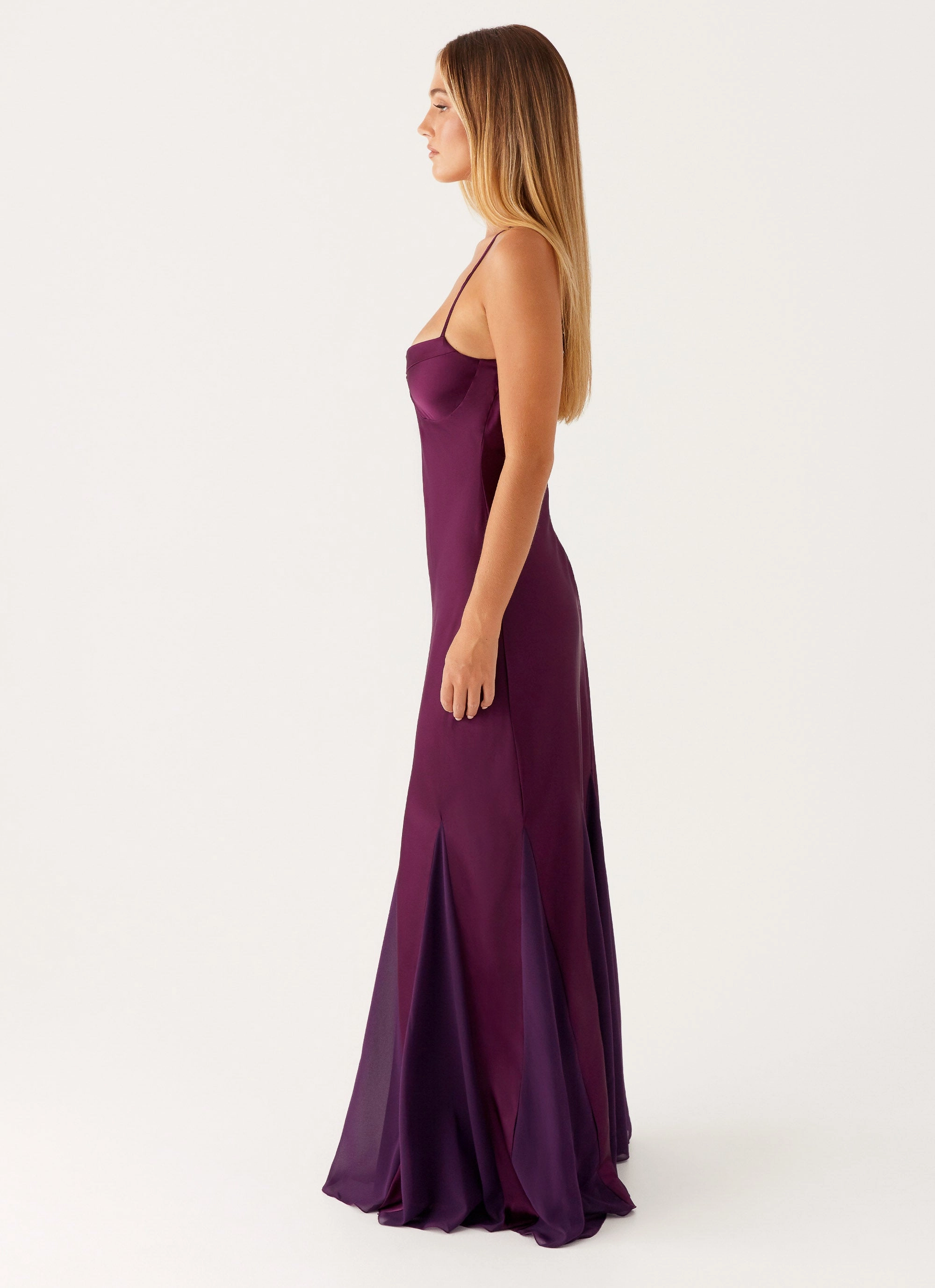 Ravello Maxi Dress - Mulberry Classic Motion Minimalist Design